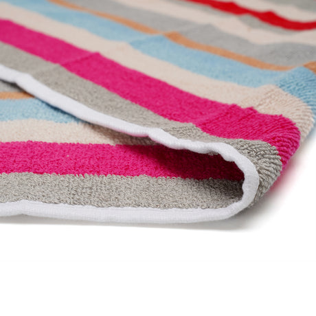 byft home design bath towel white stripe 70 x 140 cm 100 cotton 550 gsm