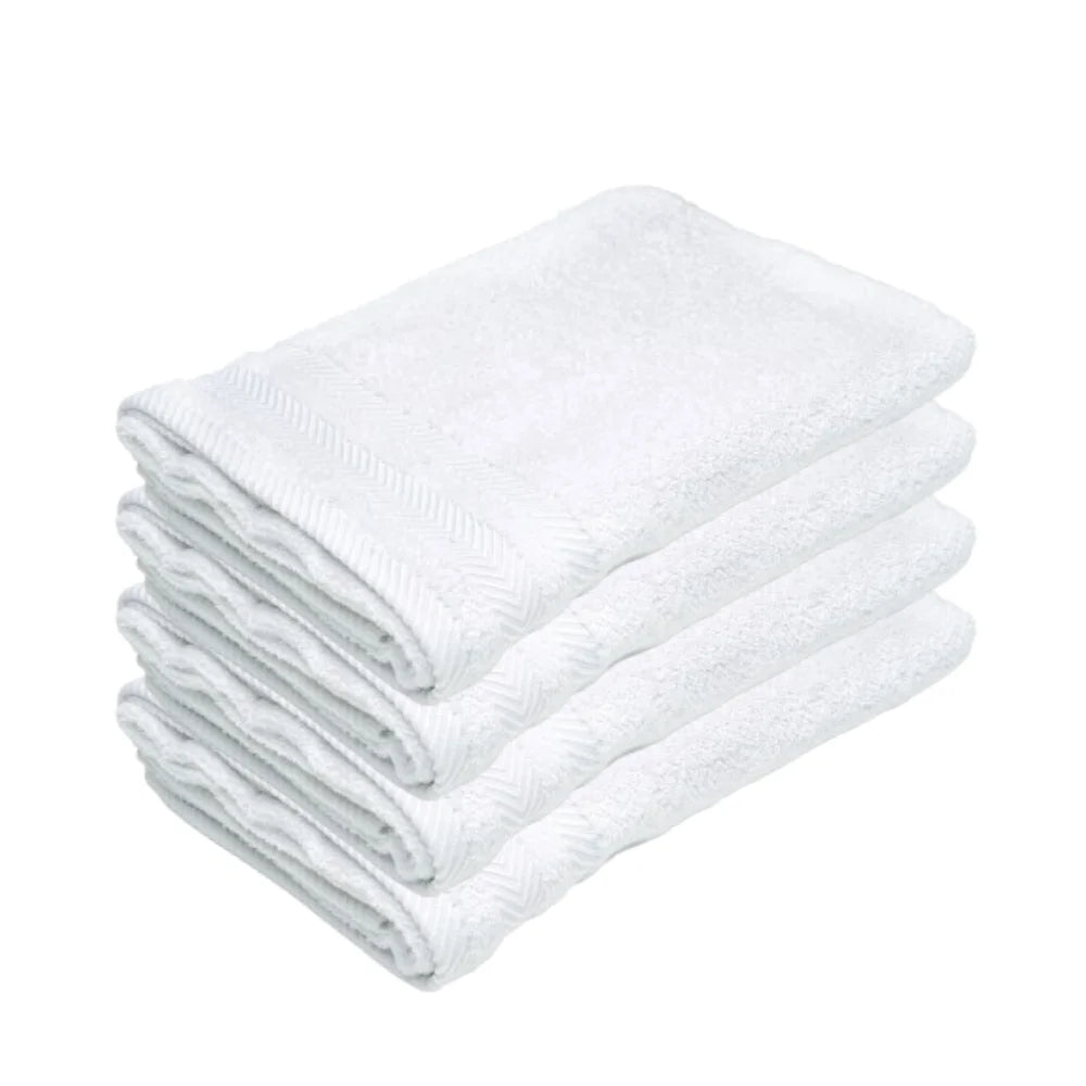 BYFT025159 Home Tex Design Bath Towel White 70 x 140 Cm 100 Cotton 400 Gsm Set of 04 ART BT024.webp