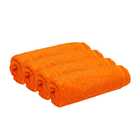 BYFT025162 Home Tex Design Bath Towel Orange 70 x 140 Cm 100 Cotton 550 Gsm Set of 04 ART BTD003.webp