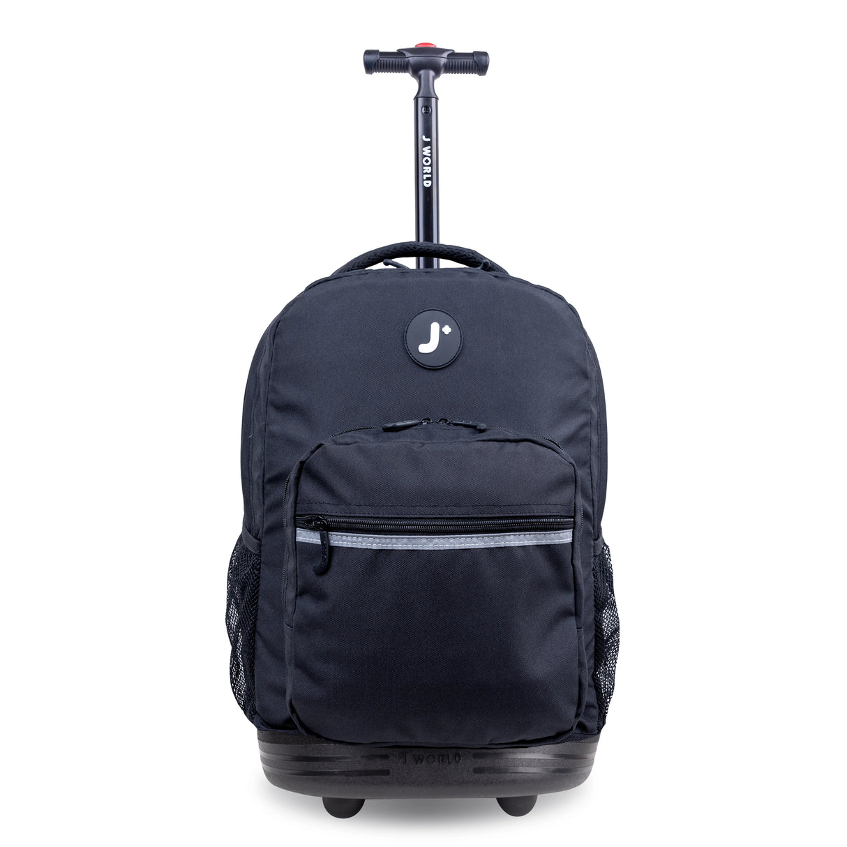 J World New York Sunrise Kids Rolling Backpack - BLACK - 18 Inch