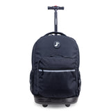J World New York Sunrise Kids Rolling Backpack - BLACK - 18 Inch