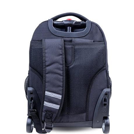 J World New York Sunrise Kids Rolling Backpack - BLACK - 18 Inch