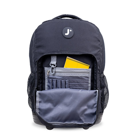 J World New York Sunrise Kids Rolling Backpack - BLACK - 18 Inch