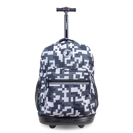 J World New York Sunrise Kids Rolling Backpack - CAMO - 18 Inch
