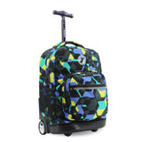J World New York Sunrise Kids Rolling Backpack - CUBES - 18 Inch
