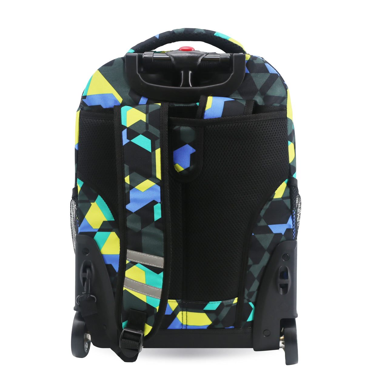 J World New York Sunrise Kids Rolling Backpack - CUBES - 18 Inch