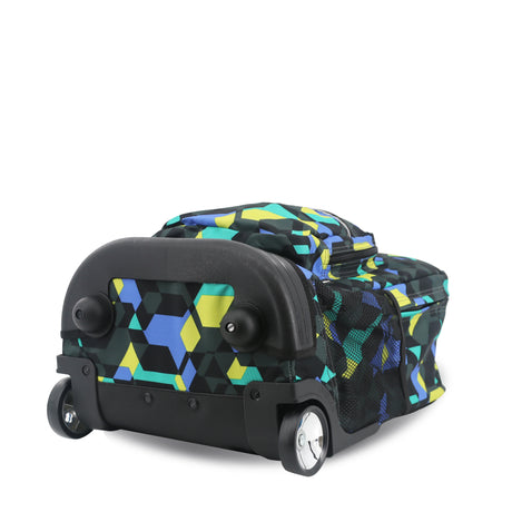 J World New York Sunrise Kids Rolling Backpack - CUBES - 18 Inch
