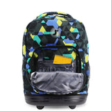 J World New York Sunrise Kids Rolling Backpack - CUBES - 18 Inch
