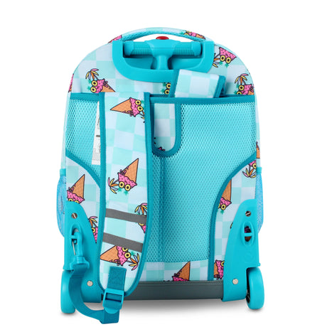 J World New York Sunrise Kids Rolling Backpack - ICE CONE - 18 Inch