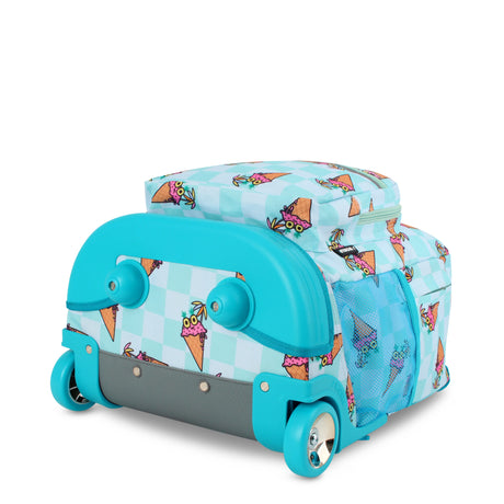 J World New York Sunrise Kids Rolling Backpack - ICE CONE - 18 Inch