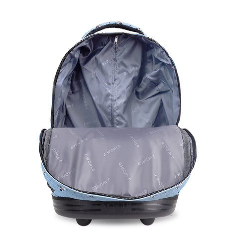 J World New York Sunrise Kids Rolling Backpack - PANDA - 18 Inch