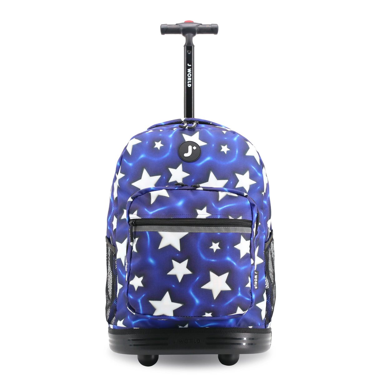 J World New York Sunrise Kids Rolling Backpack - PUFFY STAR - 18 Inch