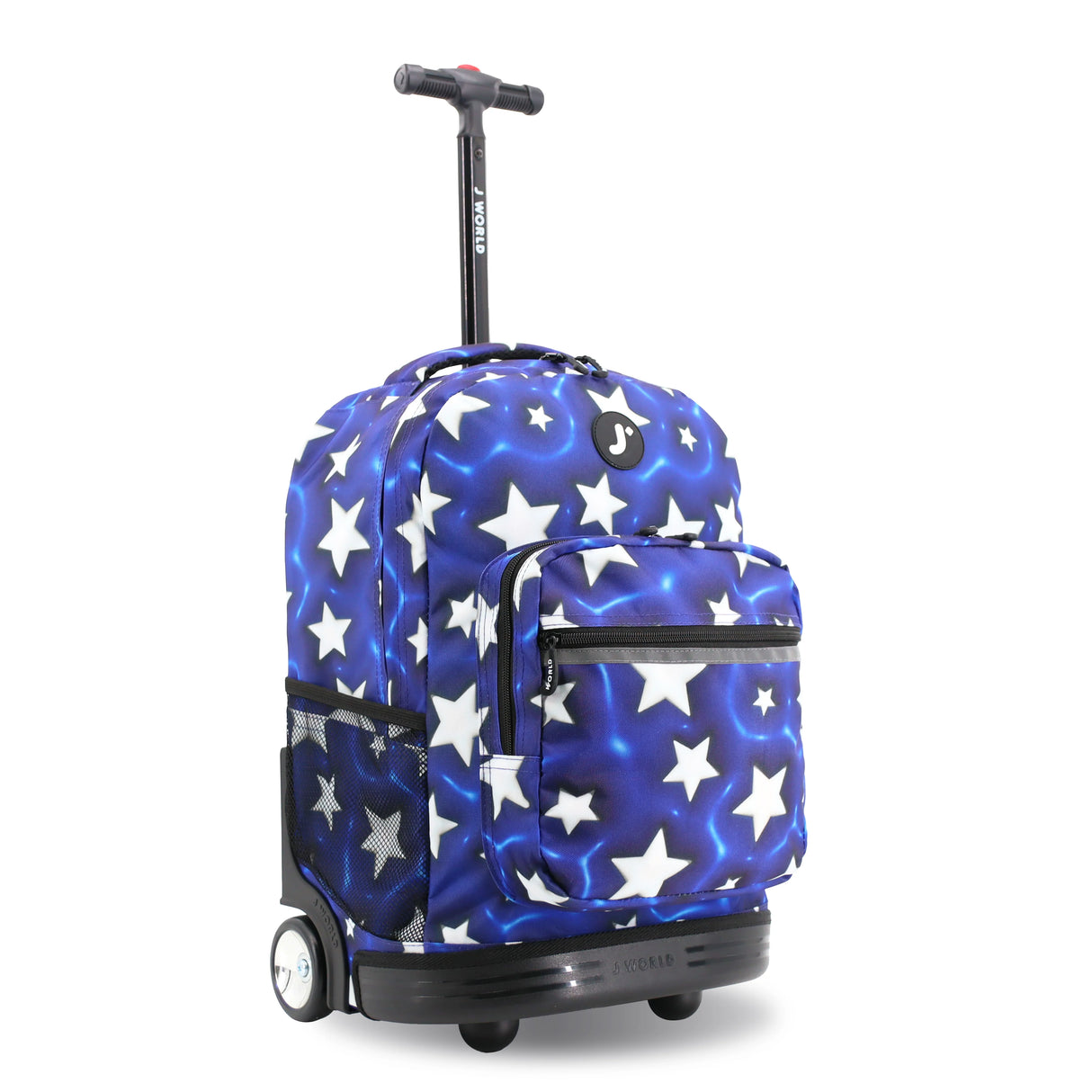 J World New York Sunrise Kids Rolling Backpack - PUFFY STAR - 18 Inch