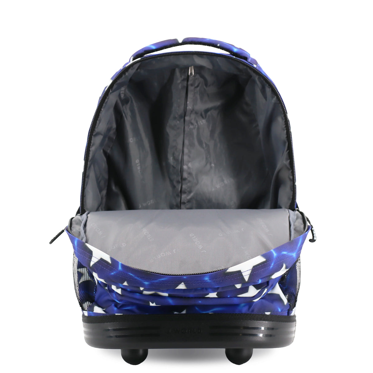 J World New York Sunrise Kids Rolling Backpack - PUFFY STAR - 18 Inch