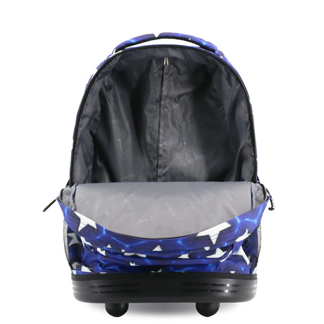 J World New York Sunrise Kids Rolling Backpack - PUFFY STAR - 18 Inch