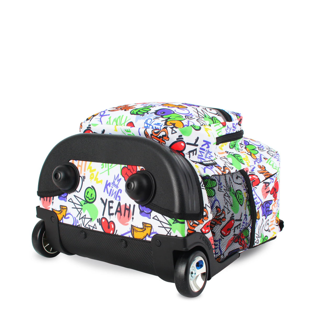 J World New York Sunrise Kids Rolling Backpack - STREET ART - 18 Inch