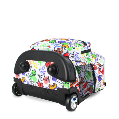 J World New York Sunrise Kids Rolling Backpack - STREET ART - 18 Inch