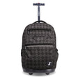 J World New York Sunrise Kids Rolling Backpack - ARGYLE BLACK - 18 Inch