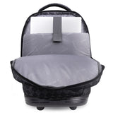 J World New York Sunrise Kids Rolling Backpack - ARGYLE BLACK - 18 Inch