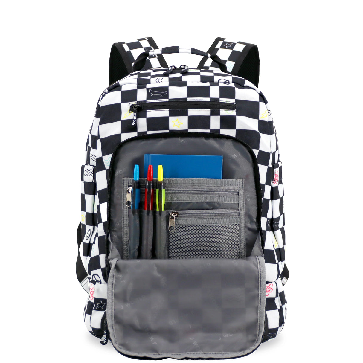 J World New York Junior Set Backpack - ICON CHECKERS