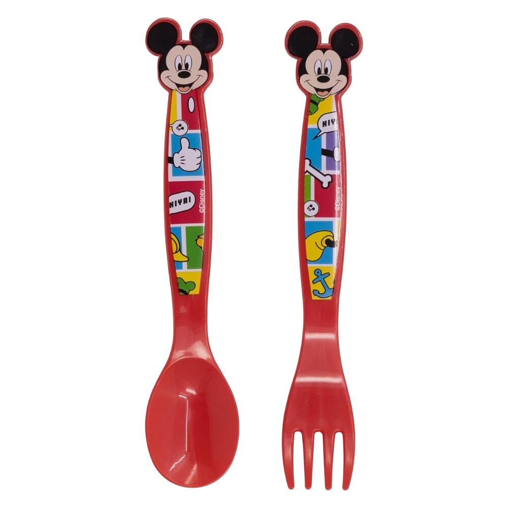 Disney 2 Pcs Pp Cutlery Set Mickey Mouse Better Together Set of 01