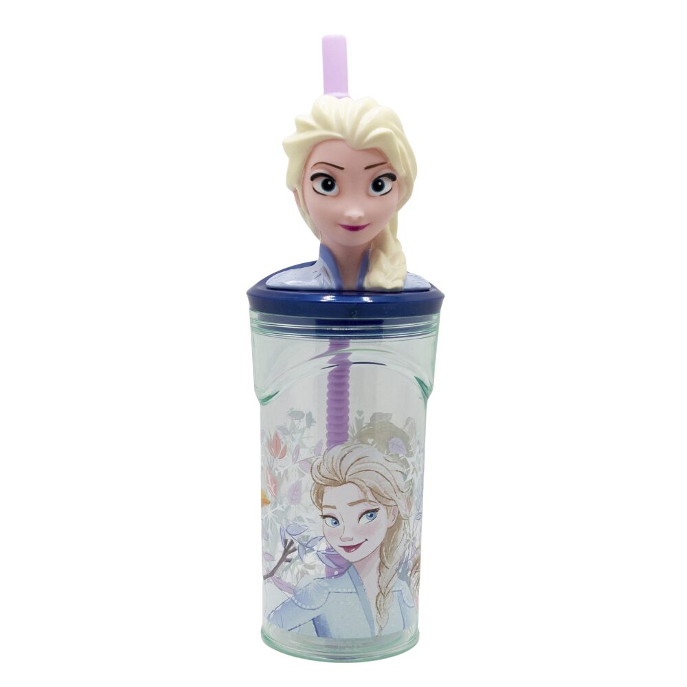 Disney 3D Figurine Tumbler 360 Ml Frozen Snowy Tale Set of 01