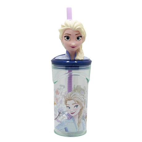 Disney 3D Figurine Tumbler 360 Ml Frozen Snowy Tale Set of 01