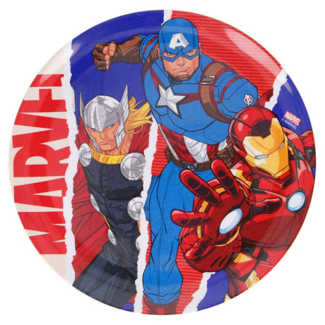 Marvel Melamine Plate Avengers Comic Heroes Set of 01