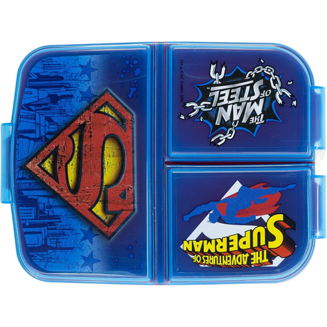 Marvel Multi Compartment Lunch Box Superman Symbol Set of 01