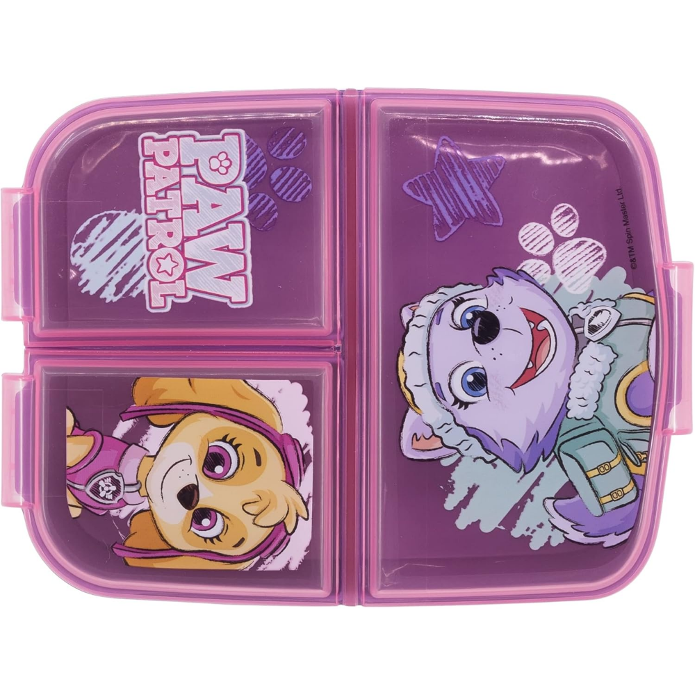 Nickelodeon Multi Compartment Lunch Box Paw Patrol Girl Sketch Essence Set of 01