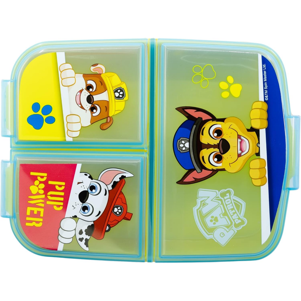 Nickelodeon Multi Compartment Lunch Box Paw Patrol Pup Power Set of 01