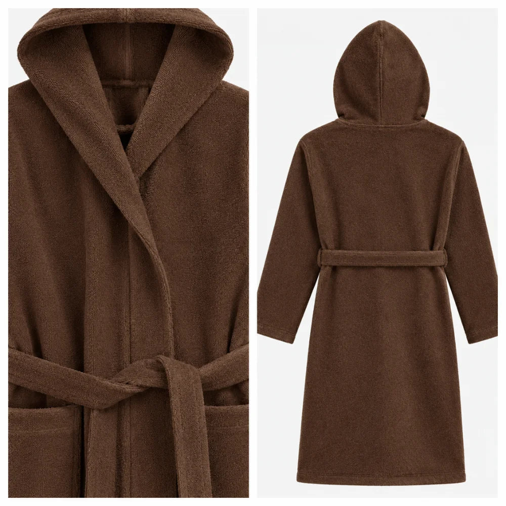 BYFT Daffodil Kids Hooded Bathrobe Luxury Cotton Soft, Absorbent, Quick-Dry