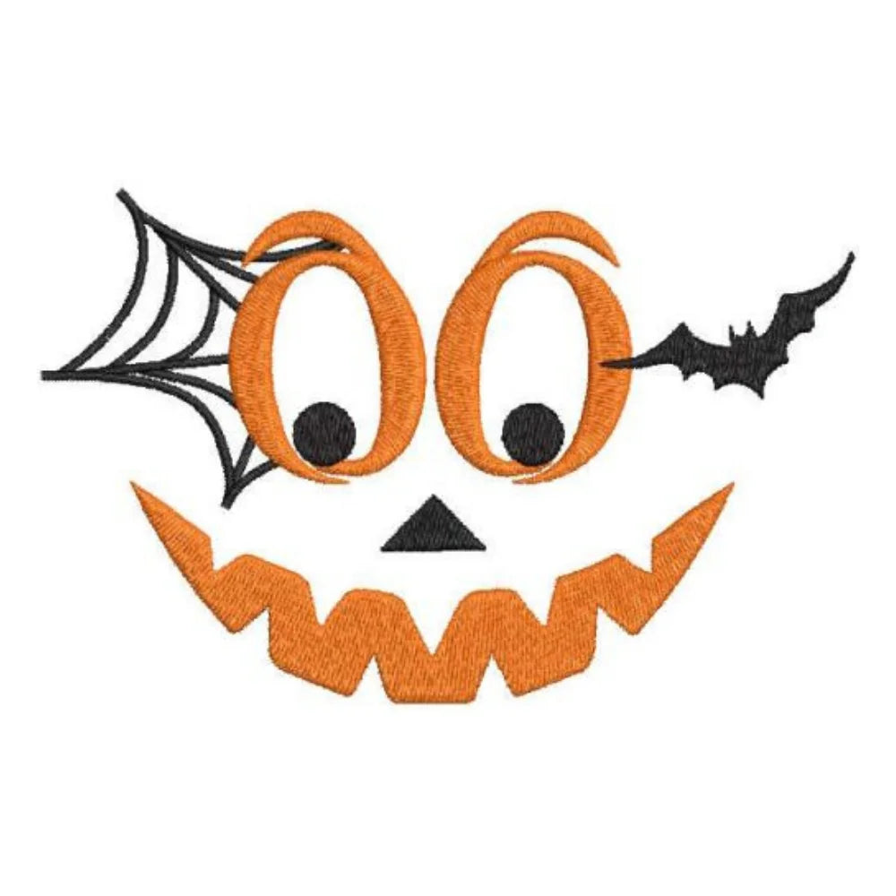 BYFT Embroidered For You Personalised Cotton Towel - Halloween - Scary Smile with Bat Design High Quality Embroidery Perfect For Gifting