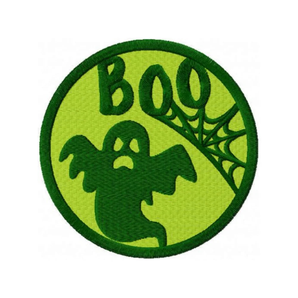 BYFT Embroidered For You Personalised Cotton Towel - Halloween - Boo with Ghost Design High Quality Embroidery Perfect For Gifting