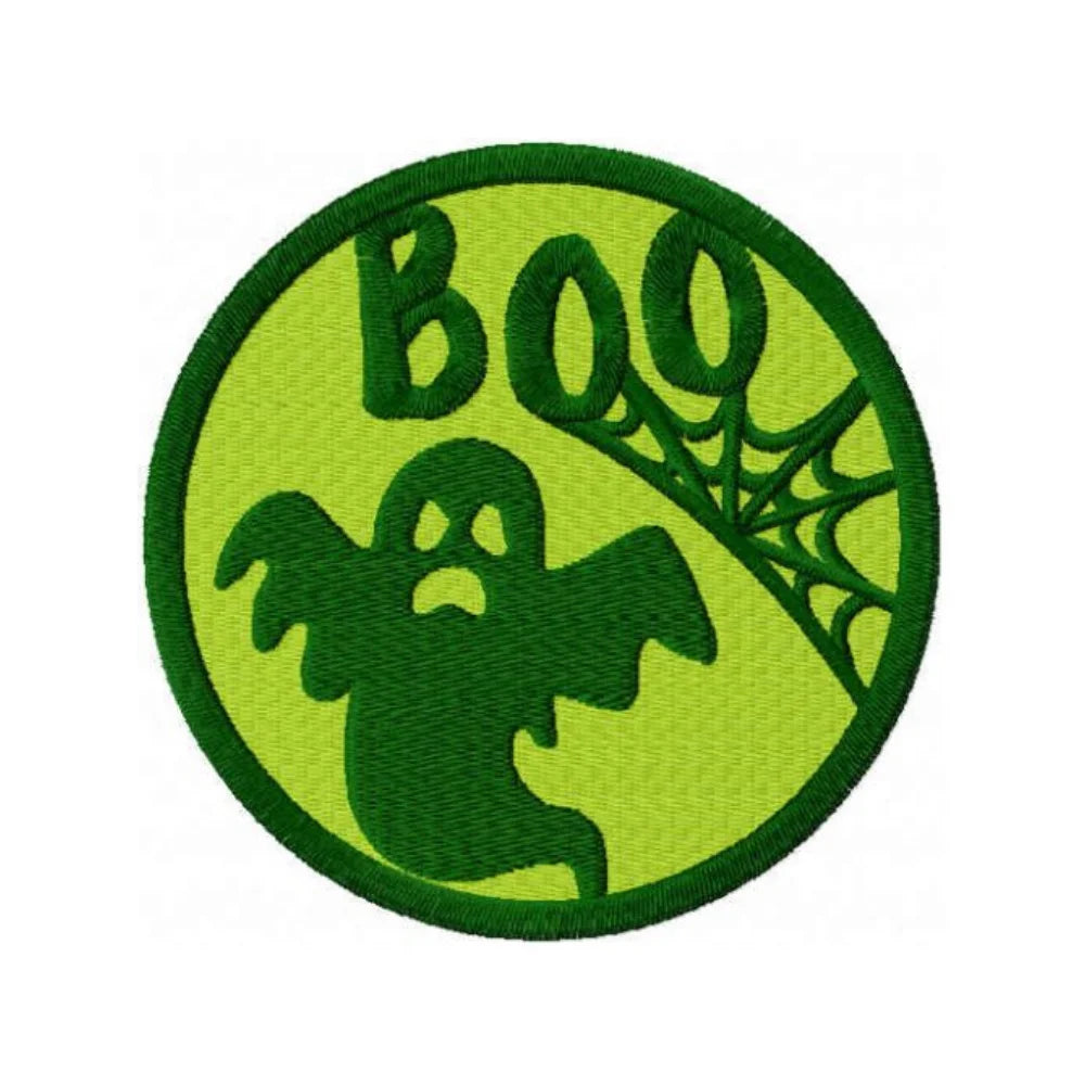 BYFT Embroidered For You Personalised Cotton Towel - Halloween - Boo with Ghost Design High Quality Embroidery Perfect For Gifting