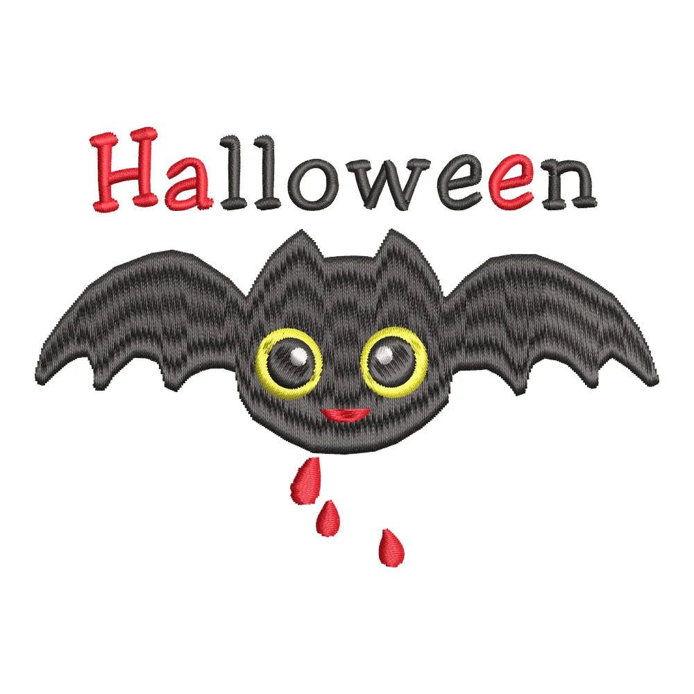 BYFT Embroidered For You Personalised Cotton Towel - Halloween -  Bat Blood Design High Quality Embroidery Perfect For Gifting