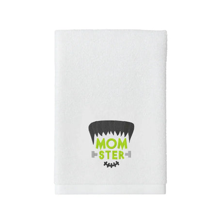 BYFT Embroidered For You Personalised Cotton Towel - Halloween -  Momster Design High Quality Embroidery Perfect For Gifting