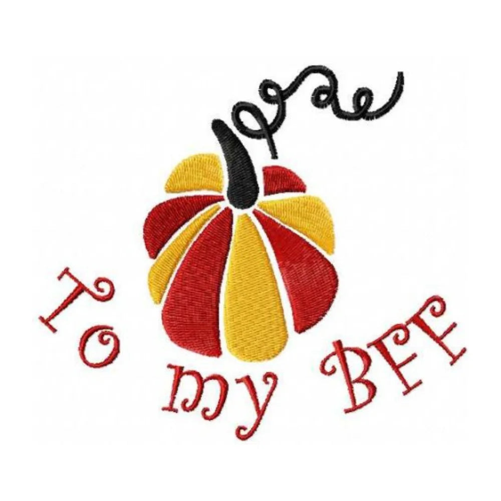 BYFT Embroidered For You Personalised Cotton Towel - Halloween -  To My BFF Design High Quality Embroidery Perfect For Gifting