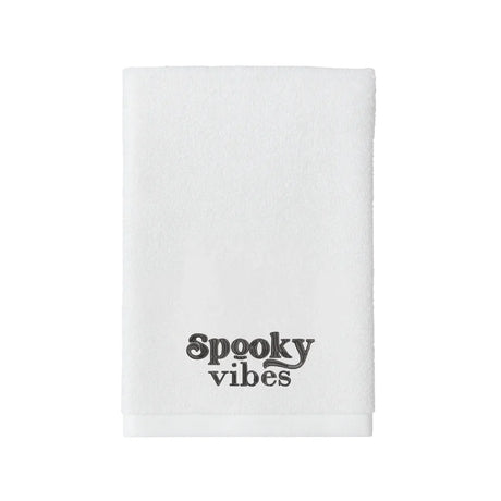 BYFT Embroidered For You Personalised Cotton Towel - Halloween - Spooky Vibes Design High Quality Embroidery Perfect For Gifting