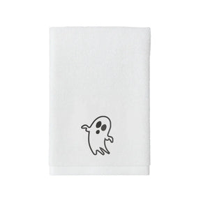 BYFT Embroidered For You Personalised Cotton Towel - Halloween - Ghost Design High Quality Embroidery Perfect For Gifting