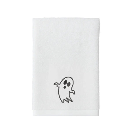 BYFT Embroidered For You Personalised Cotton Towel - Halloween -  Ghost Design High Quality Embroidery Perfect For Gifting