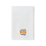 BYFT Embroidered For You Personalised Cotton Towel - Halloween - Sweeter Than Candy Design High Quality Embroidery Perfect For Gifting