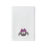 BYFT Embroidered For You Personalised Cotton Towel - Halloween - Spider Design High Quality Embroidery Perfect For Gifting