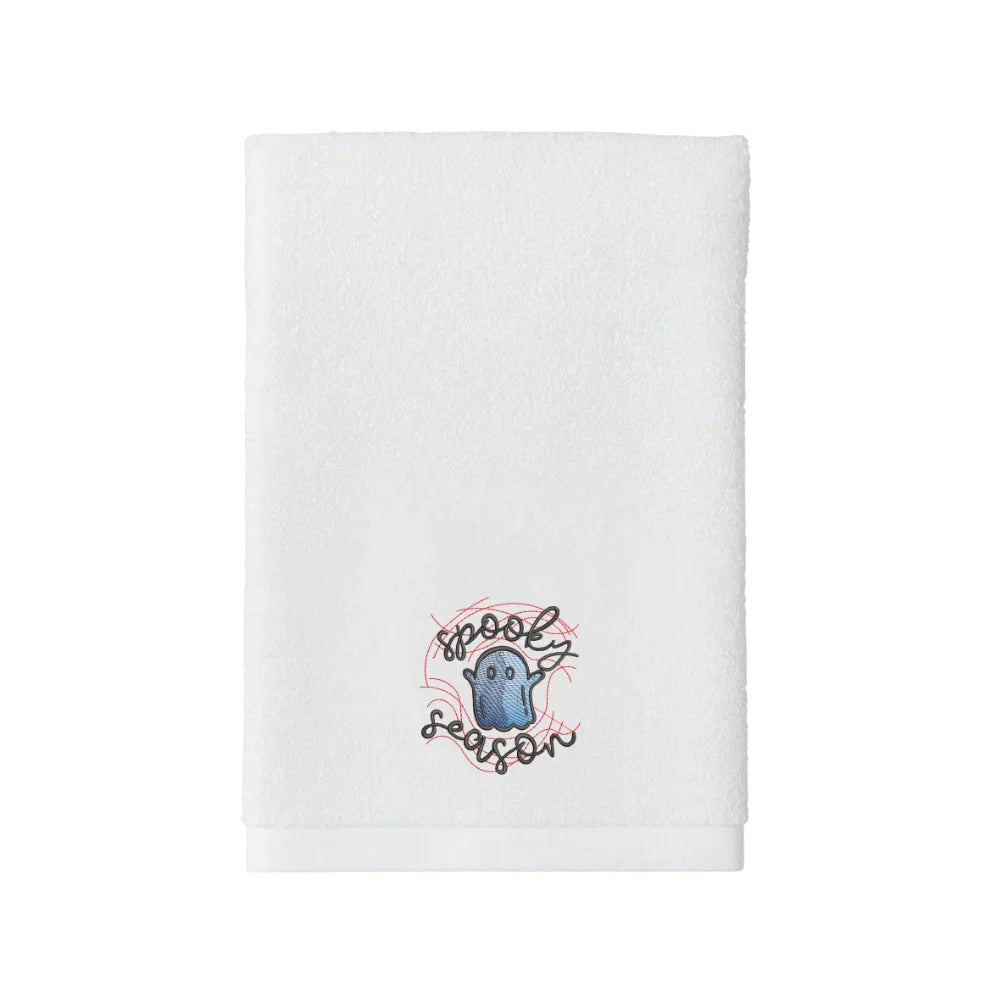 BYFT Embroidered For You Personalised Cotton Towel - Halloween - Spooky Season Design High Quality Embroidery Perfect For Gifting