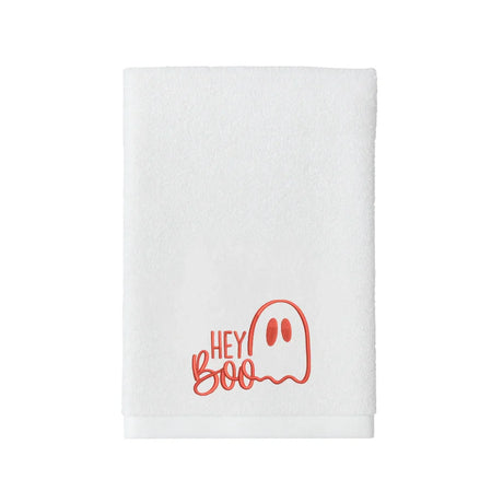 BYFT Embroidered For You Personalised Cotton Towel - Halloween - Hey Boo Design High Quality Embroidery Perfect For Gifting