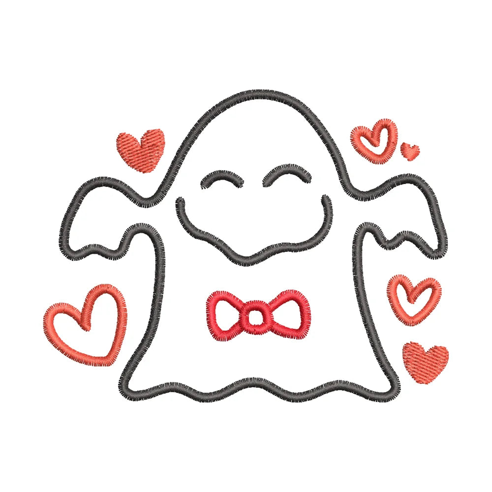 BYFT Embroidered For You Personalised Cotton Towel - Halloween - Smiling Ghost Design High Quality Embroidery Perfect For Gifting