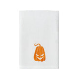 BYFT Embroidered For You Personalised Cotton Towel - Halloween - Scary Pumkin Design High Quality Embroidery Perfect For Gifting