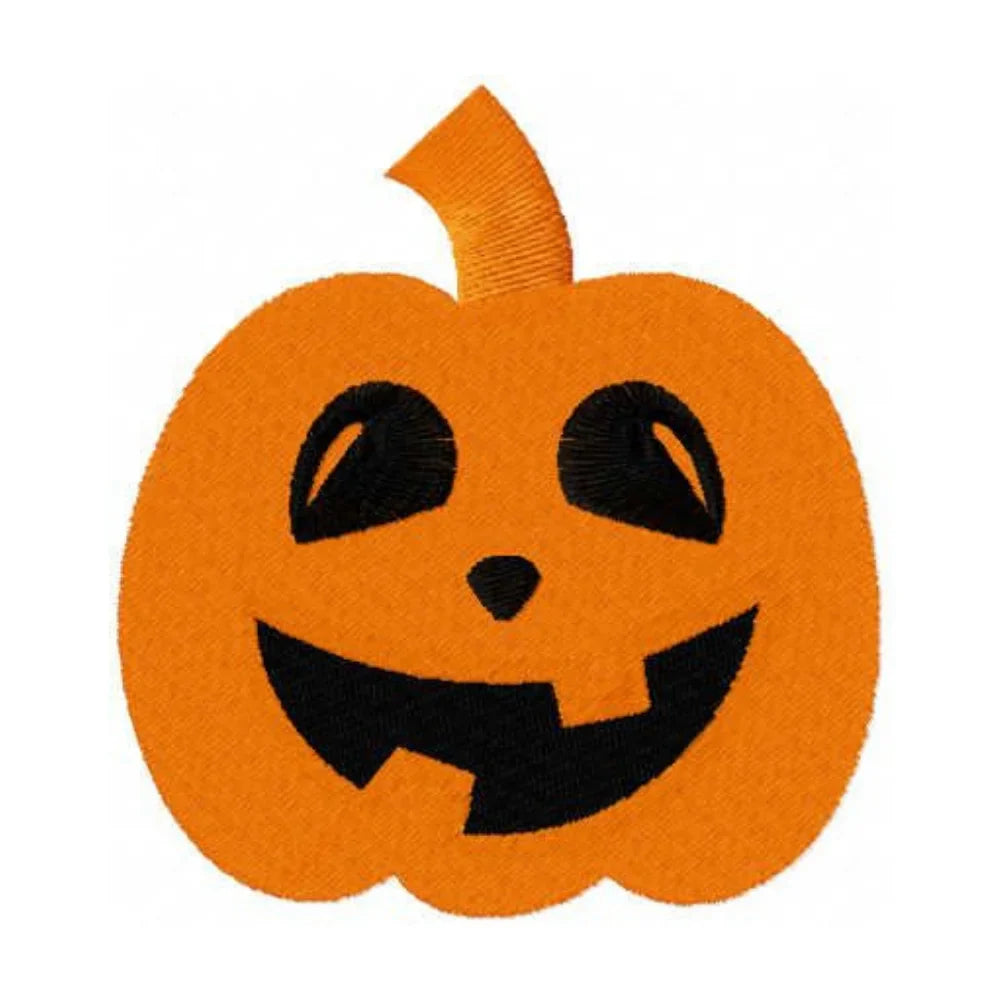 BYFT Embroidered For You Personalised Cotton Towel - Halloween - Scary Smile Pumkin Design High Quality Embroidery Perfect For Gifting