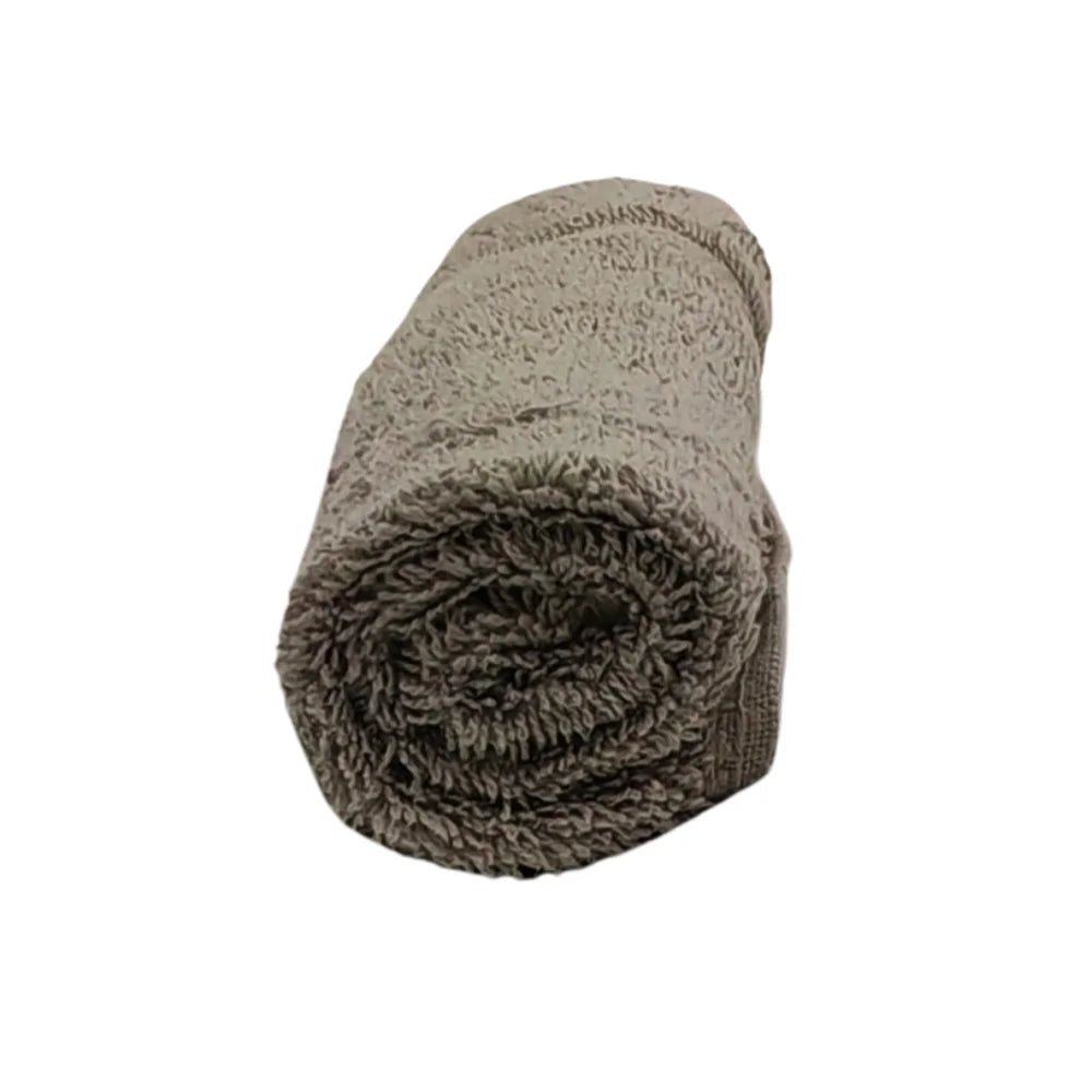 منشفة قطنية فاخرة رمادية من BYFT Home Aura - ناعمة، ماصة، سريعة الجفاف، 550 غرام/متر مربع