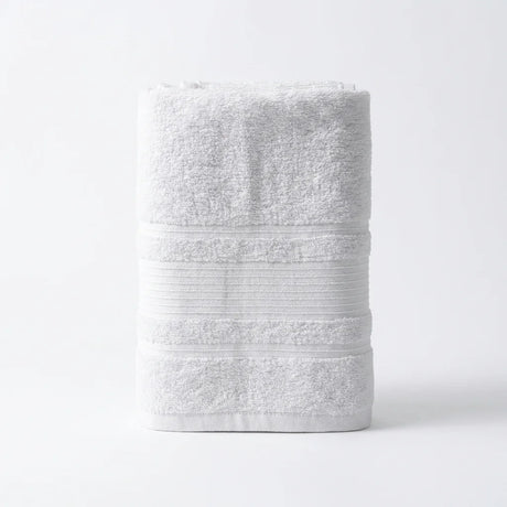 BYFT Home Aura | White Cotton Towel Sets - Soft, Absorbent, Quick-Dry | 550 GSM